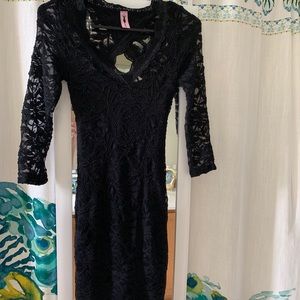 NWOT black lace dress